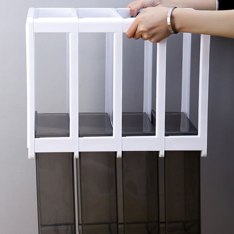 Vertical Filing Cabinet Transparent Drawers Plastic Modern Filing Cabinet