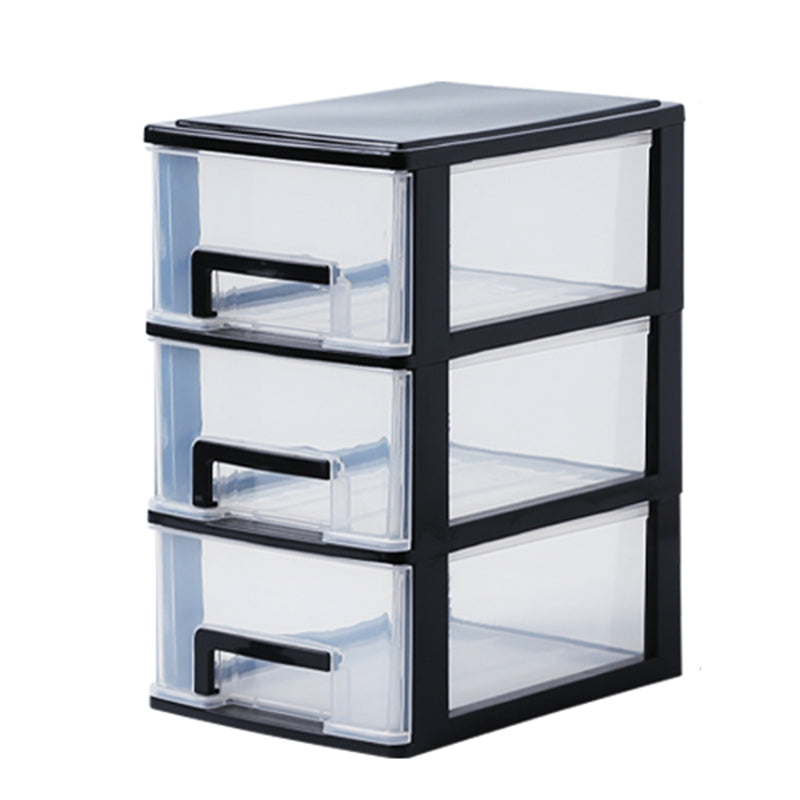 Vertical Filing Cabinet Transparent Drawers Plastic Modern Filing Cabinet