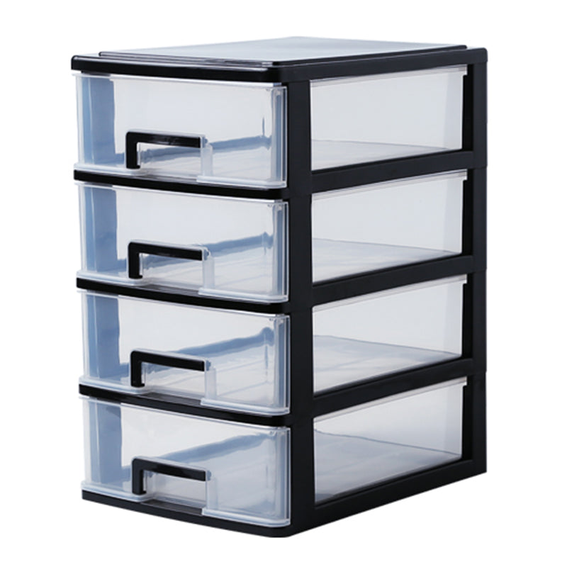 Vertical Filing Cabinet Transparent Drawers Plastic Modern Filing Cabinet