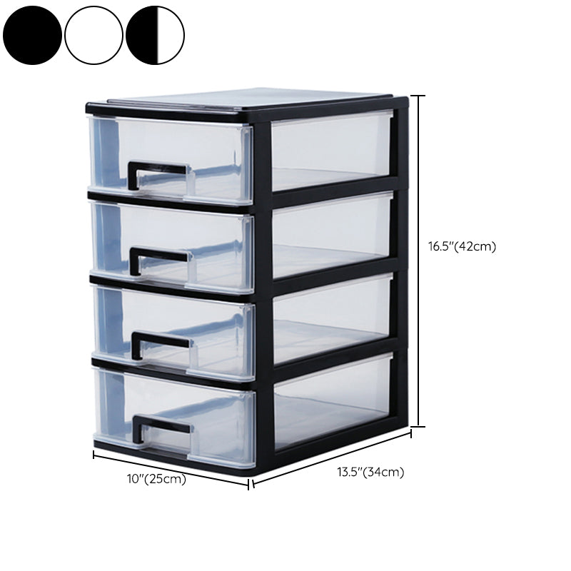 Vertical Filing Cabinet Transparent Drawers Plastic Modern Filing Cabinet