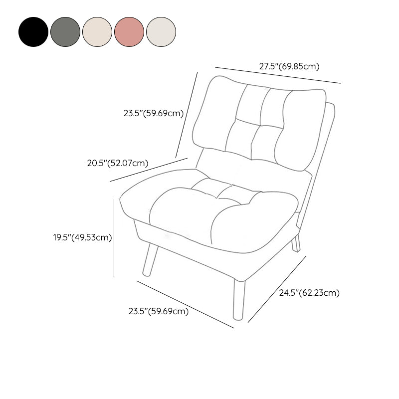 Contemporary Upholstery Recliner Chair Solid Color Standard Recliner