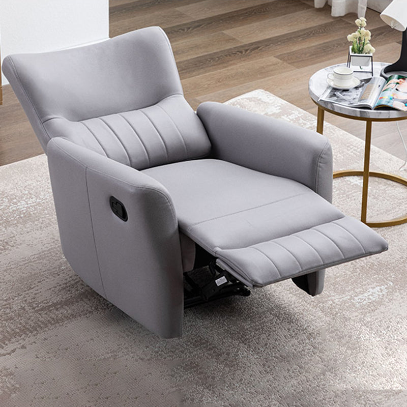 31.1-In Wide Swivel Reclining Chair Manual/Power Faux Leather Recliners