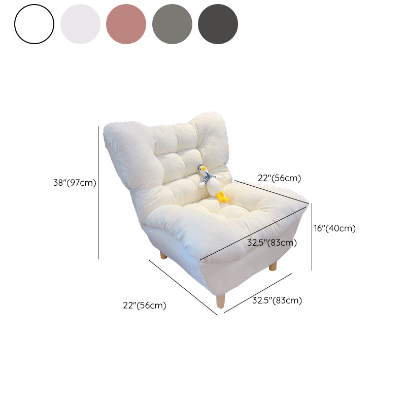 Scandinavian Upholstery Recliner Chair Solid Color Standard Recliner