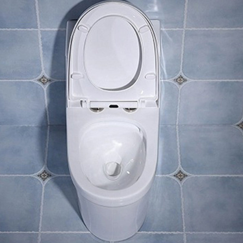 Modern White Flush Toilet Floor Mounted Toilet Bowl for Bathroom