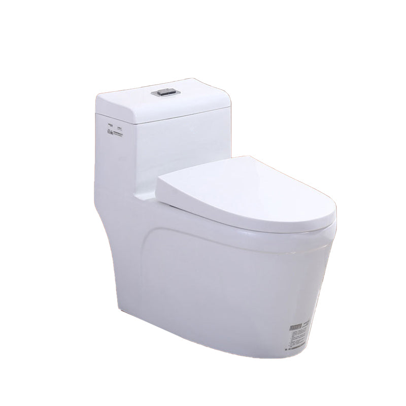 Modern White Flush Toilet Floor Mounted Toilet Bowl for Bathroom