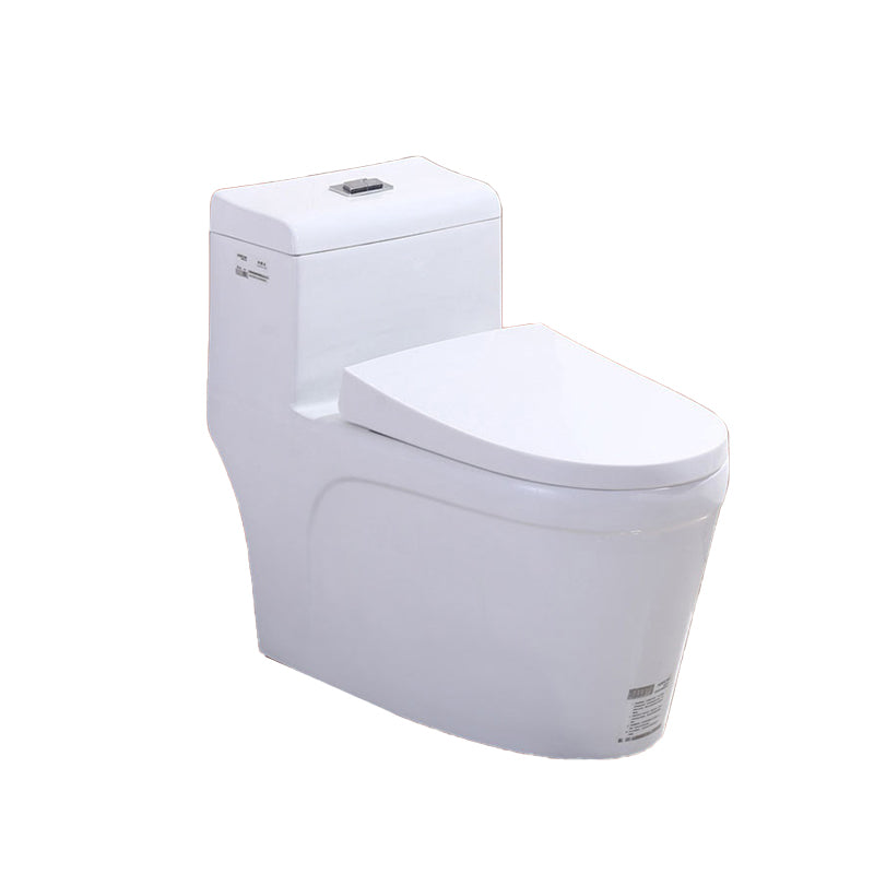 Modern White Flush Toilet Floor Mounted Toilet Bowl for Bathroom