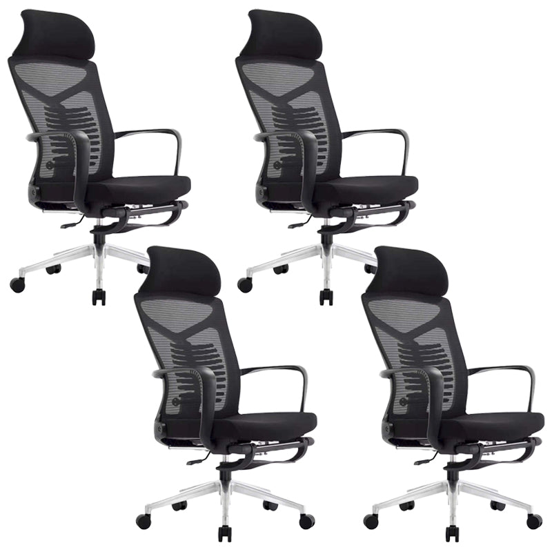 Modern Desk Chair Adjustable Seat Height Swivel Chair with Breathable Back