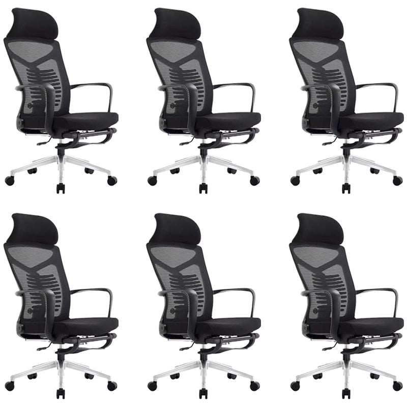 Modern Desk Chair Adjustable Seat Height Swivel Chair with Breathable Back