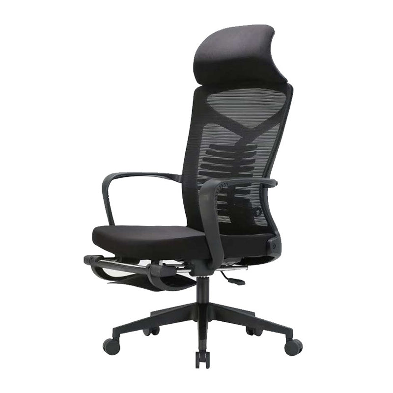 Modern Desk Chair Adjustable Seat Height Swivel Chair with Breathable Back