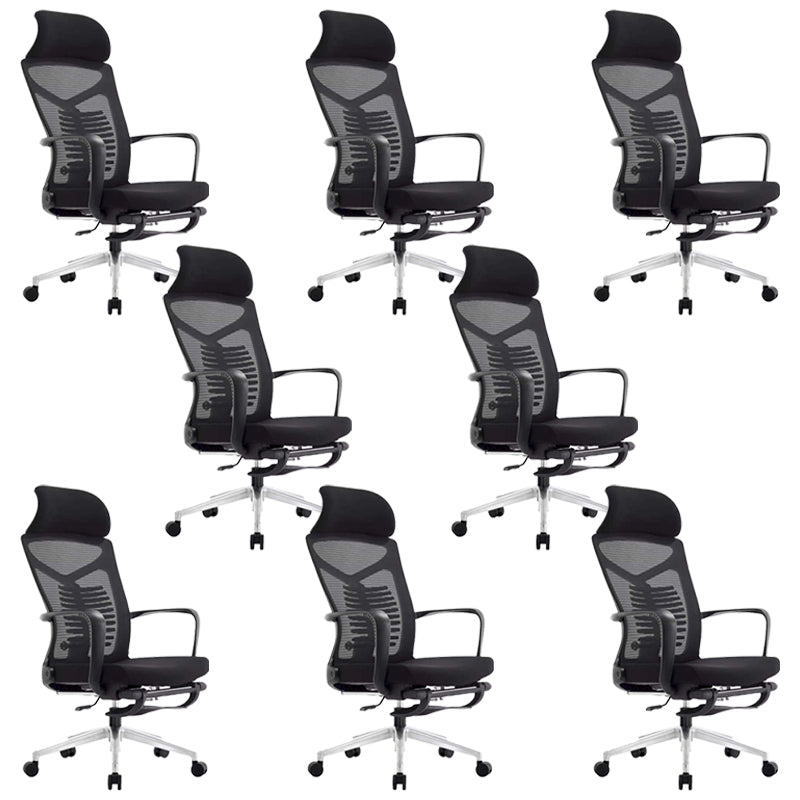 Modern Desk Chair Adjustable Seat Height Swivel Chair with Breathable Back