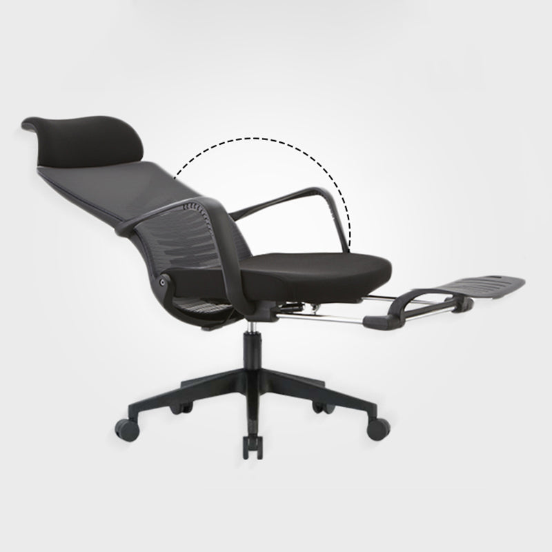 Modern Desk Chair Adjustable Seat Height Swivel Chair with Breathable Back