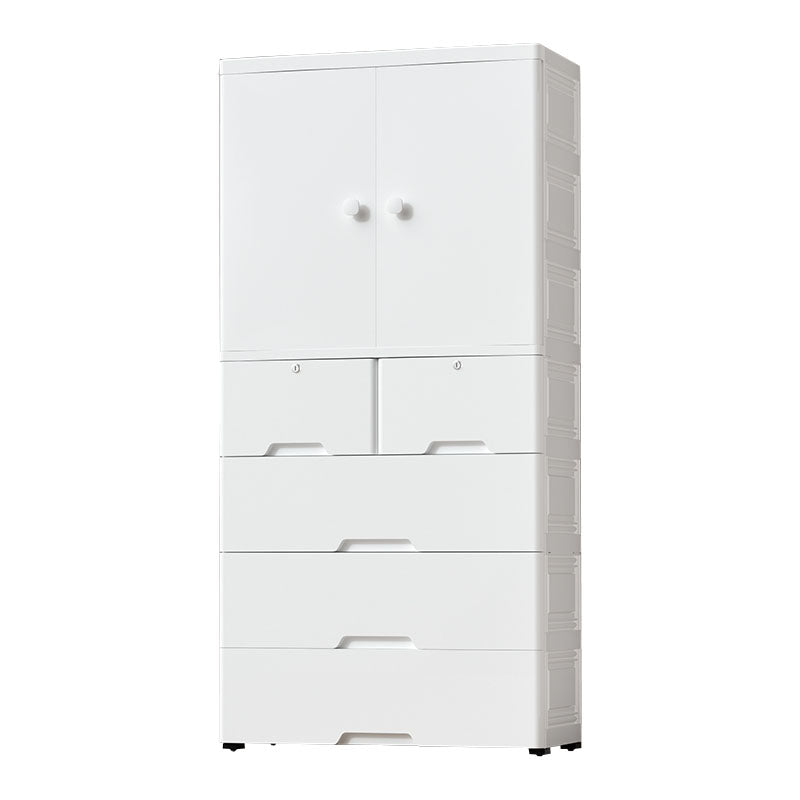 Scandinavian Kids Nightstand Plastic Nursery Dresser , 14.82 Inch W