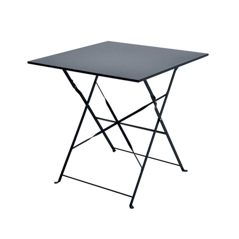 Contemporary Scratch Resistant Patio Table Iron Folding Patio Table