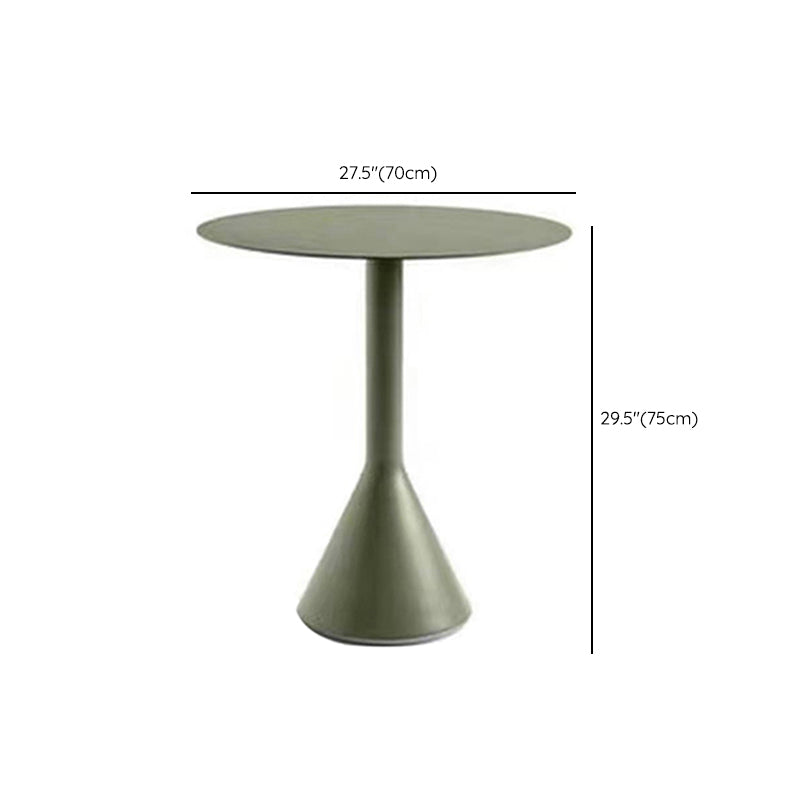 Modern Round/Square Patio Table Green Iron Frame Patio Table