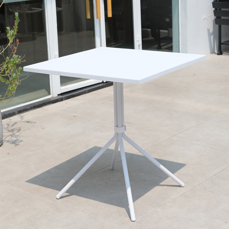 Outdoor Metal Frame Patio Table Contemporary Water Resistant Coffee Table