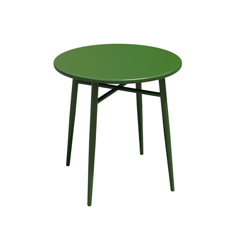 Modern Iron Frame Bistro Table Rust Resistant and Scratch Resistant Bistro Table