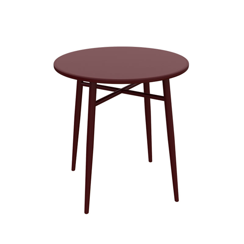 Modern Iron Frame Bistro Table Rust Resistant and Scratch Resistant Bistro Table