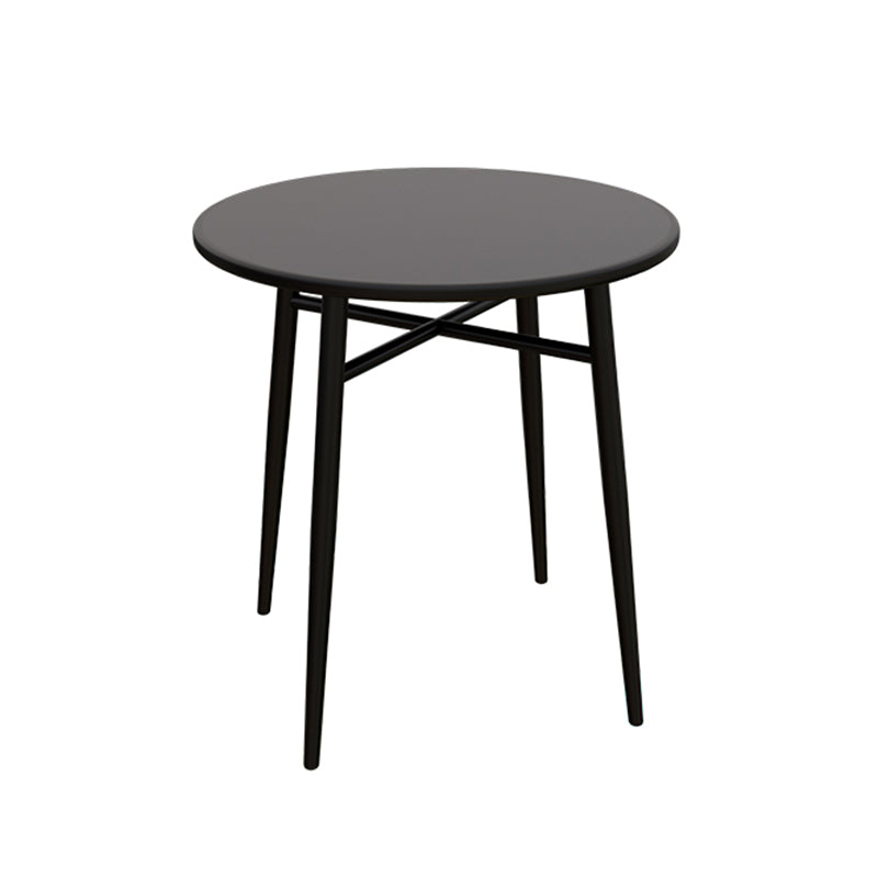 Modern Iron Frame Bistro Table Rust Resistant and Scratch Resistant Bistro Table