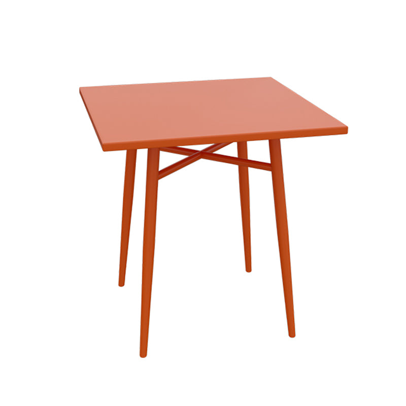 Modern Iron Frame Bistro Table Rust Resistant and Scratch Resistant Bistro Table