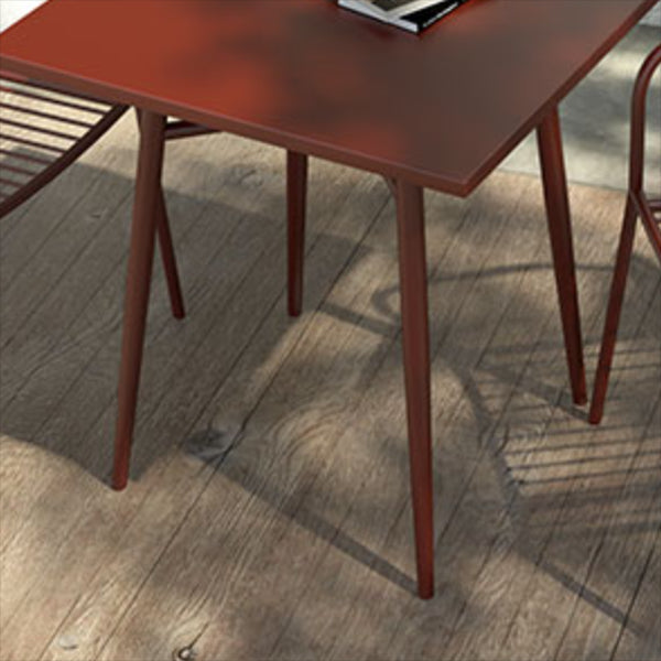 Modern Iron Frame Bistro Table Rust Resistant and Scratch Resistant Bistro Table