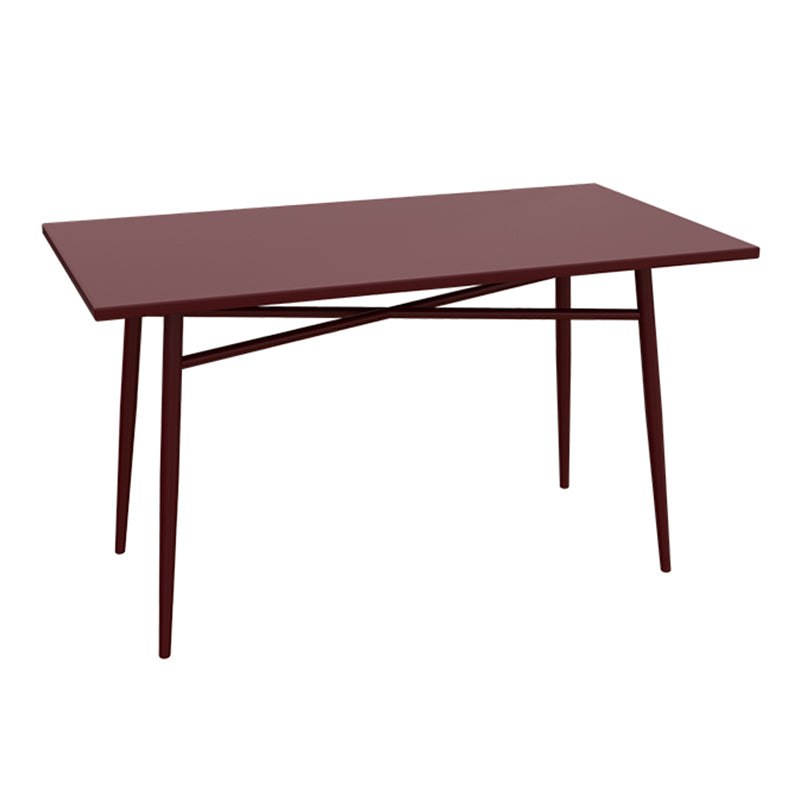 Modern Iron Frame Bistro Table Rust Resistant and Scratch Resistant Bistro Table