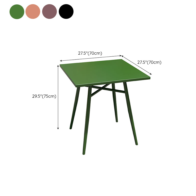 Modern Iron Frame Bistro Table Rust Resistant and Scratch Resistant Bistro Table