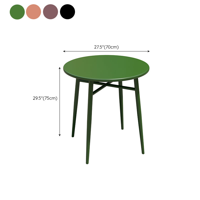 Modern Iron Frame Bistro Table Rust Resistant and Scratch Resistant Bistro Table