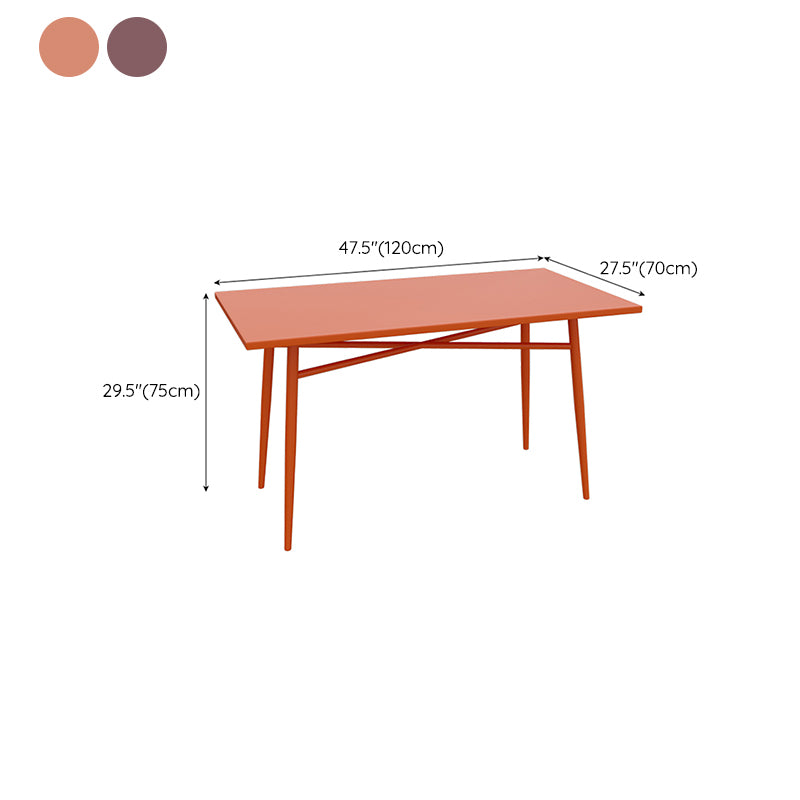 Modern Iron Frame Bistro Table Rust Resistant and Scratch Resistant Bistro Table