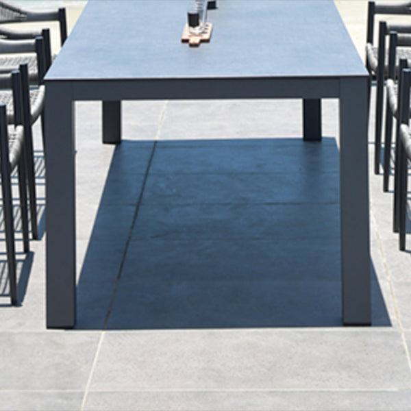 Industrial Aluminum Frame Patio Table Water and Fire Resistant Patio Table