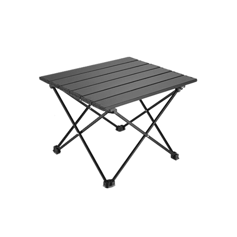 Black Rectangle Removable Camping Table Contemporary Aluminum Camping Table