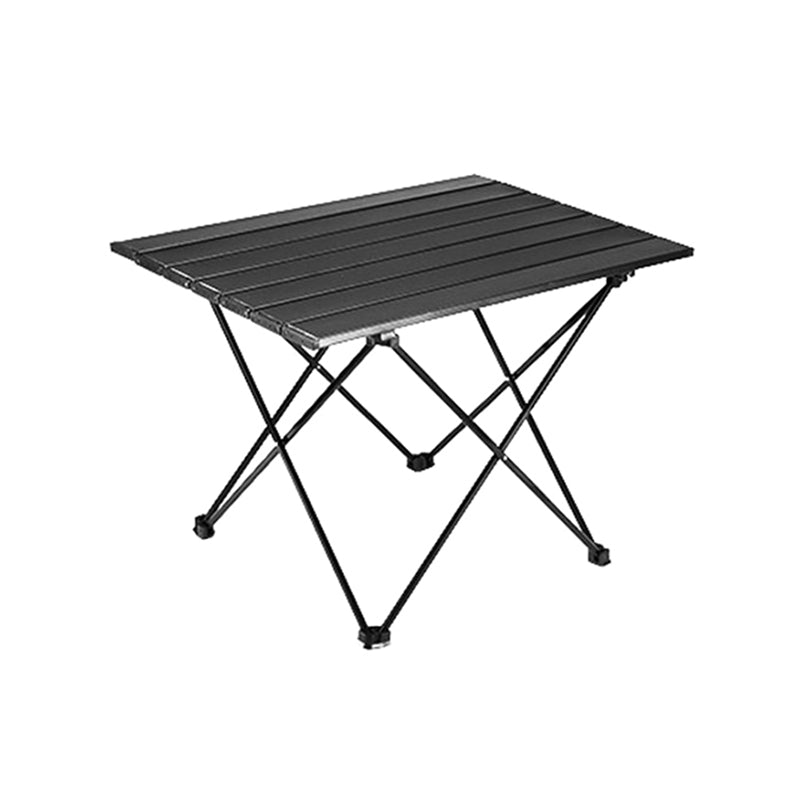 Black Rectangle Removable Camping Table Contemporary Aluminum Camping Table