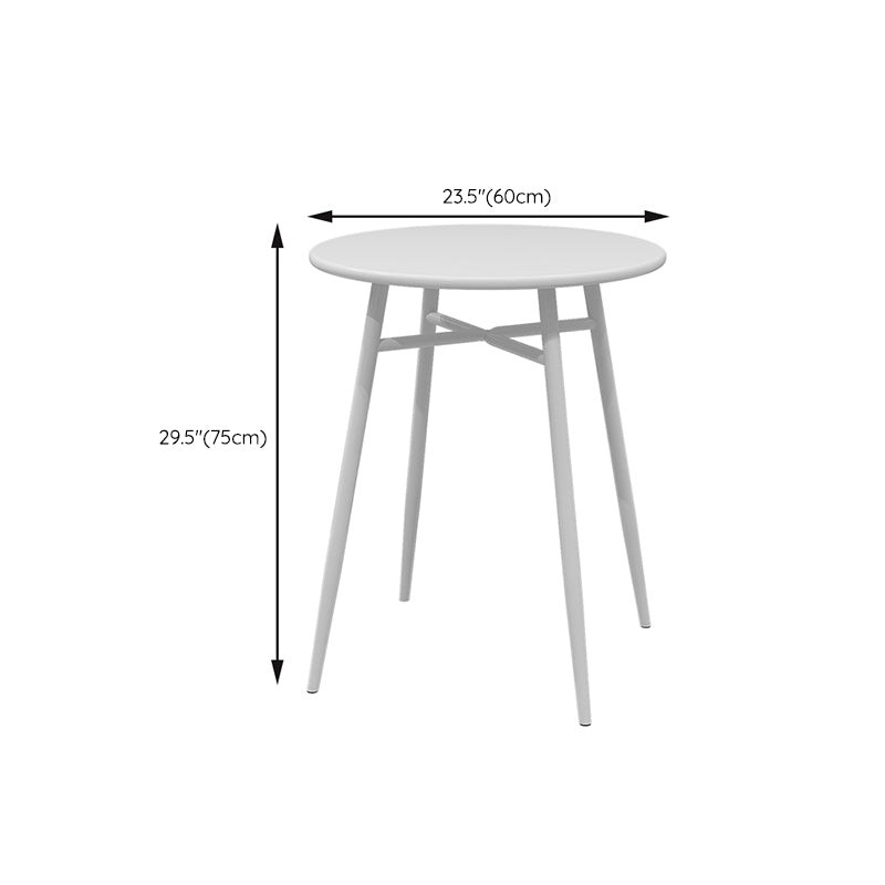 Outdoor Round Bistro Table Contemporary Iron Rust Resistant Bistro Table