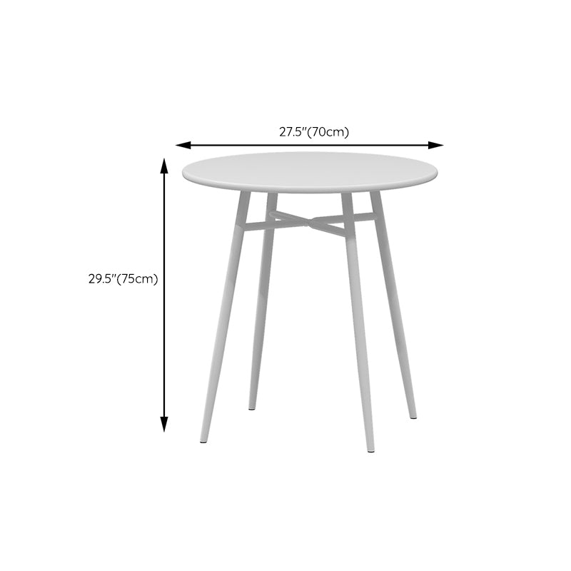 Outdoor Round Bistro Table Contemporary Iron Rust Resistant Bistro Table