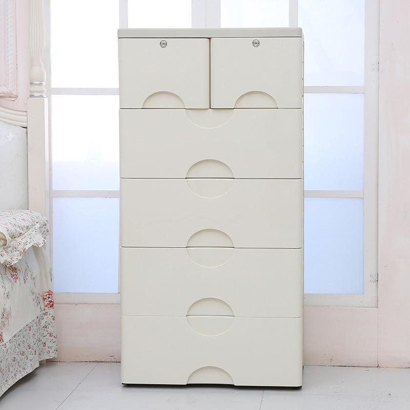 Modern Armoire Closet Plastic Bedroom Armoire - 22.83"L x 15.75"W x 44.88"H