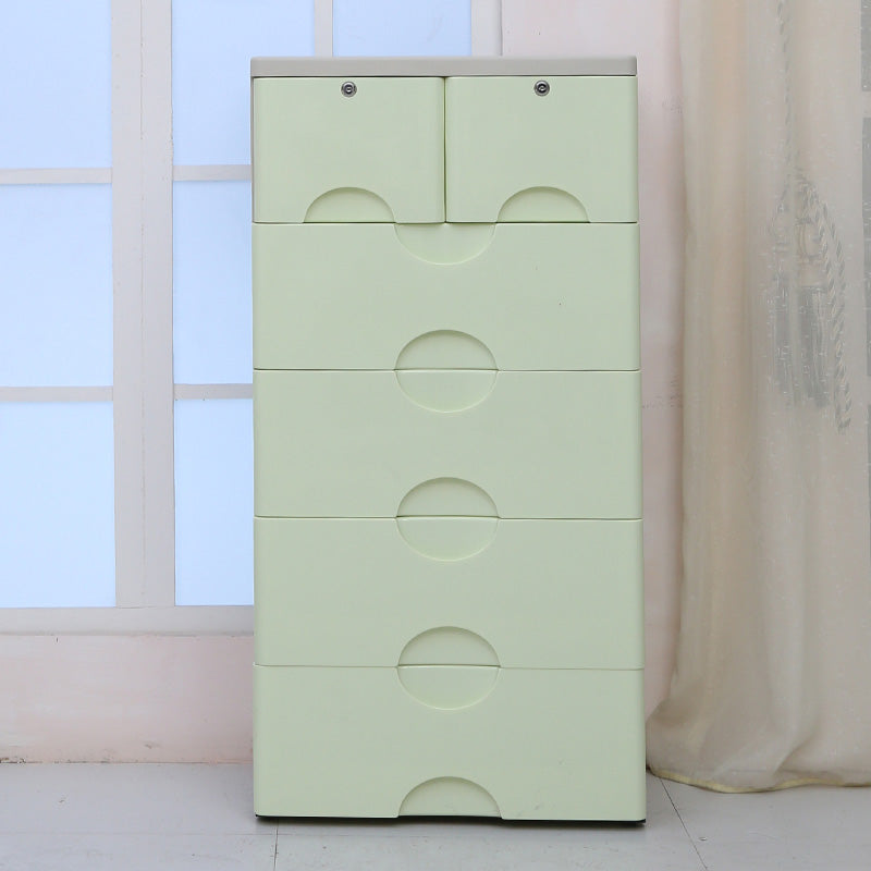 Modern Armoire Closet Plastic Bedroom Armoire - 22.83"L x 15.75"W x 44.88"H