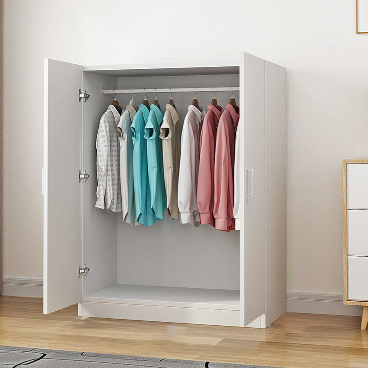 Contemporary Youth Armoire with Garment Rod Wooden Bedroom Armoire