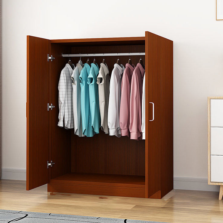 Contemporary Youth Armoire with Garment Rod Wooden Bedroom Armoire