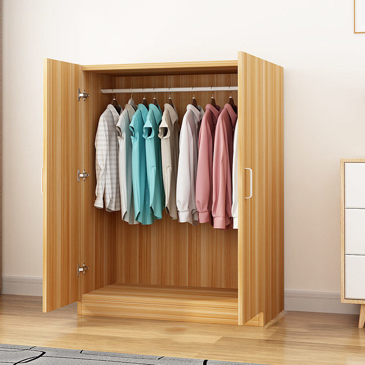 Contemporary Youth Armoire with Garment Rod Wooden Bedroom Armoire