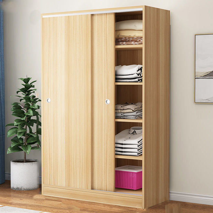 Contemporary Youth Armoire with Garment Rod Wooden Bedroom Armoire