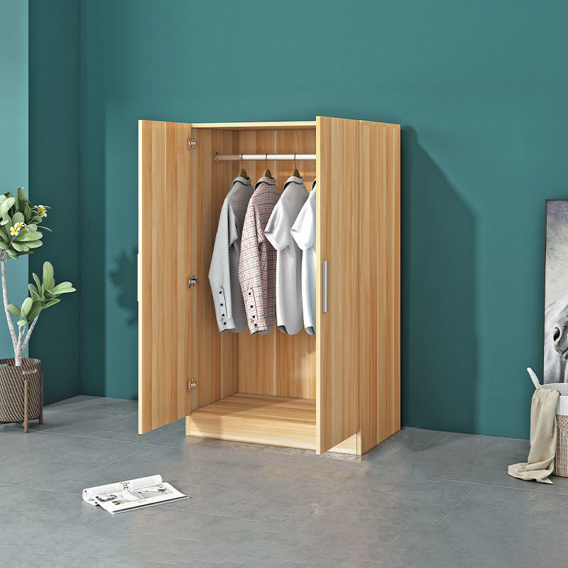 Modern Style Wooden Armoire Cabinet Bedroom Youth Armoire with Garment Rod