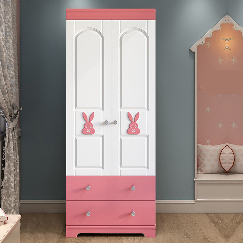 Modern Style Wooden Armoire Cabinet Bedroom Youth Armoire with Drawer