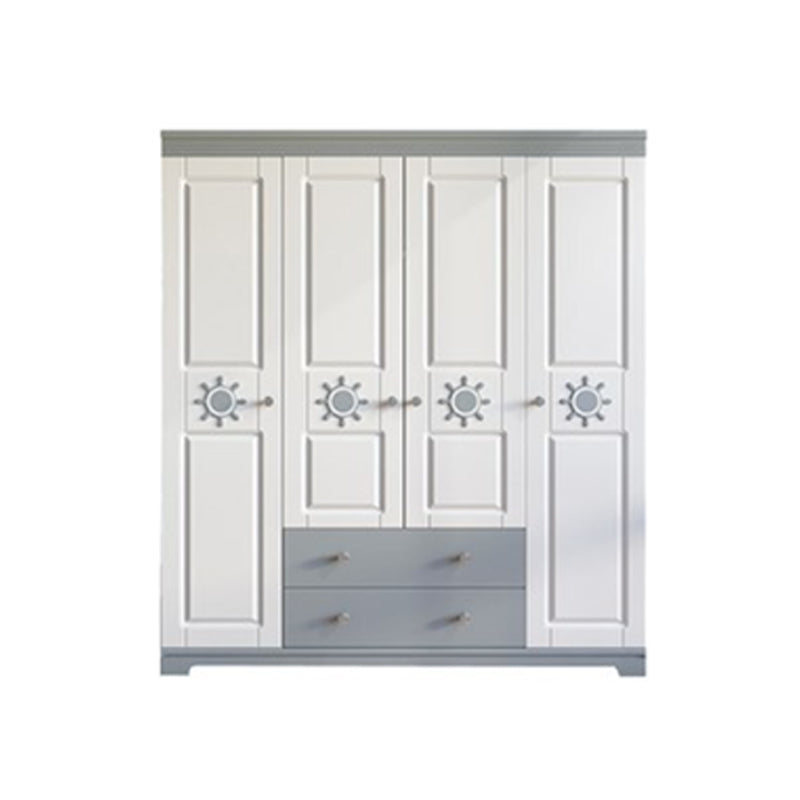 Modern Style Wooden Armoire Cabinet Bedroom Youth Armoire with Drawer