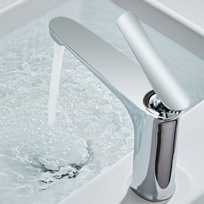Light Luxury Basin Faucet 6.69" H Modern Brass Vessel Sink Faucet
