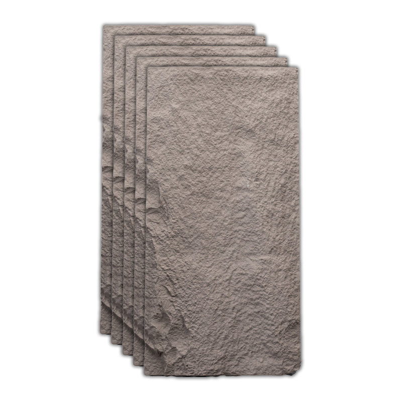 Rectangular Ceramic Textured Straight Edge Singular Tile Stacked Stone Bathroom Floor