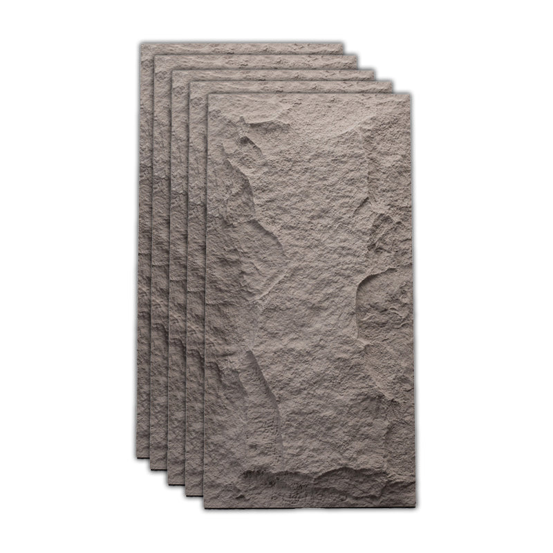 Rectangular Ceramic Textured Straight Edge Singular Tile Stacked Stone Bathroom Floor