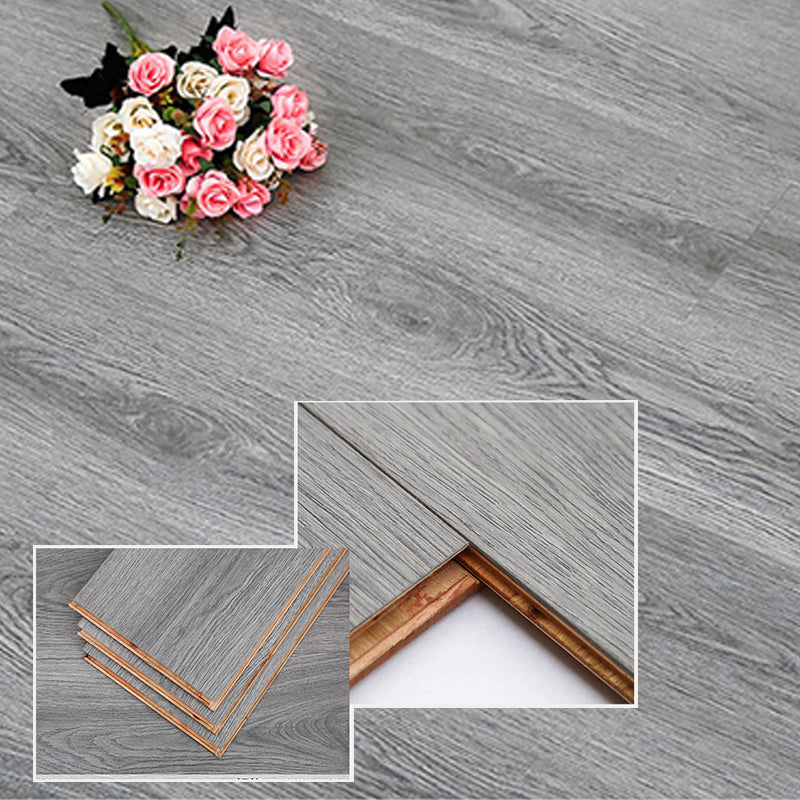 Modern Wood Laminate Flooring Stain Resistant Laminate Plank Flooring Set of 7