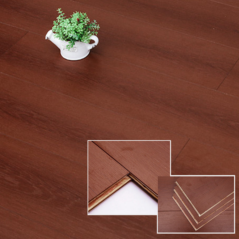 Modern Wood Laminate Flooring Stain Resistant Laminate Plank Flooring Set of 7