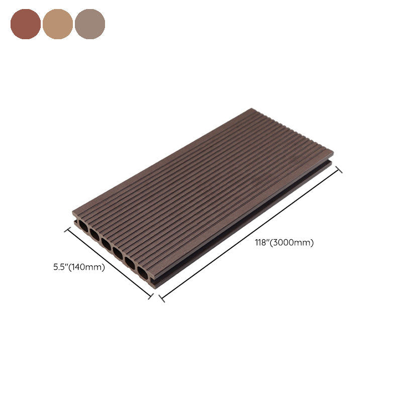 Engineered Floor Tile Contemporary Smooth Click Lock Wooden Floor for Patio Garden