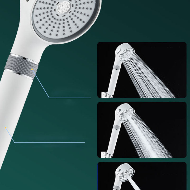 Shower Head 3-Setting Modern Round Plastic Water Filtration Handheld Shower Head