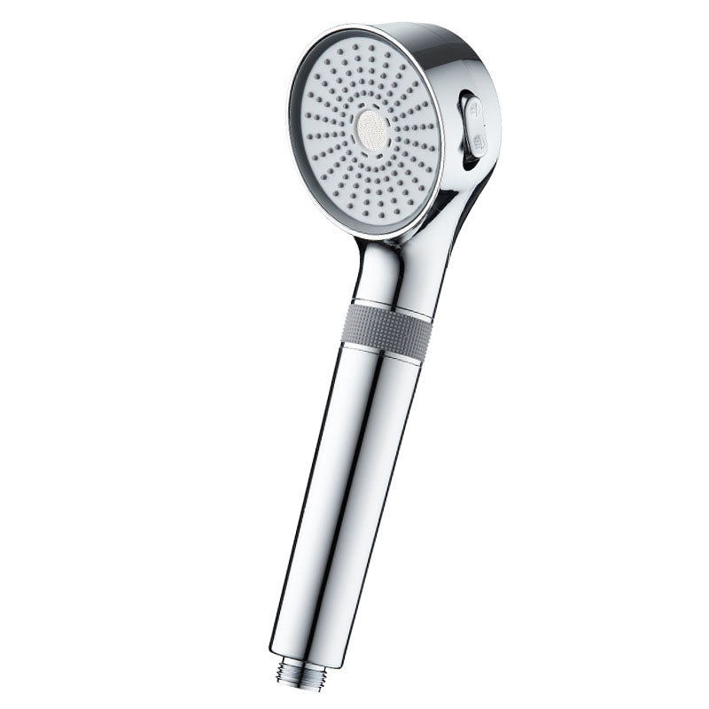 Shower Head 3-Setting Modern Round Plastic Water Filtration Handheld Shower Head